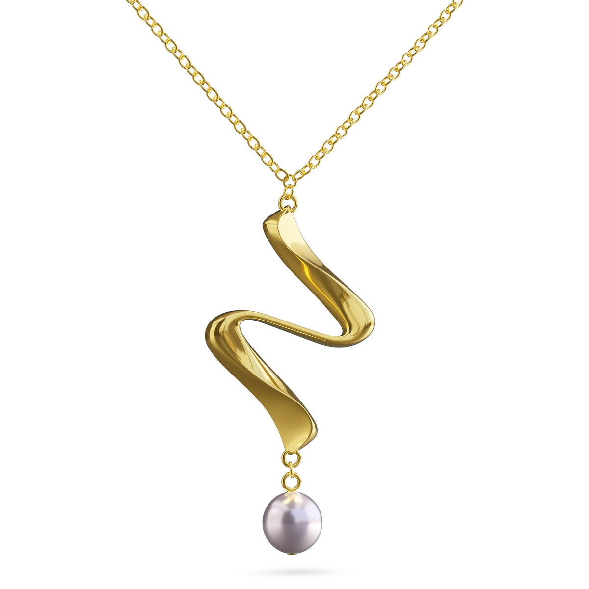 Necklace Timeless Gold Pearl Louzan jewellery