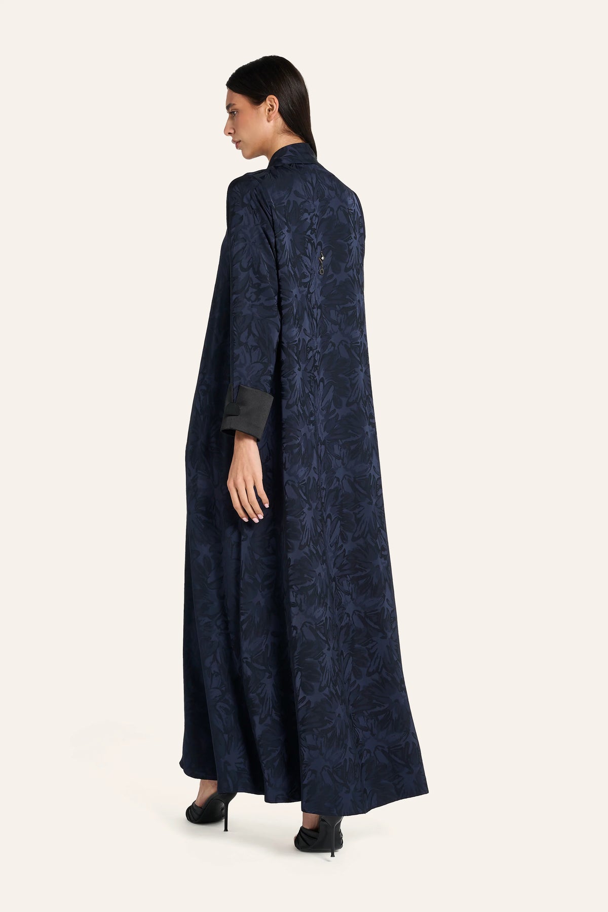 Louzan Coloured Abaya DF119 Navy – 4