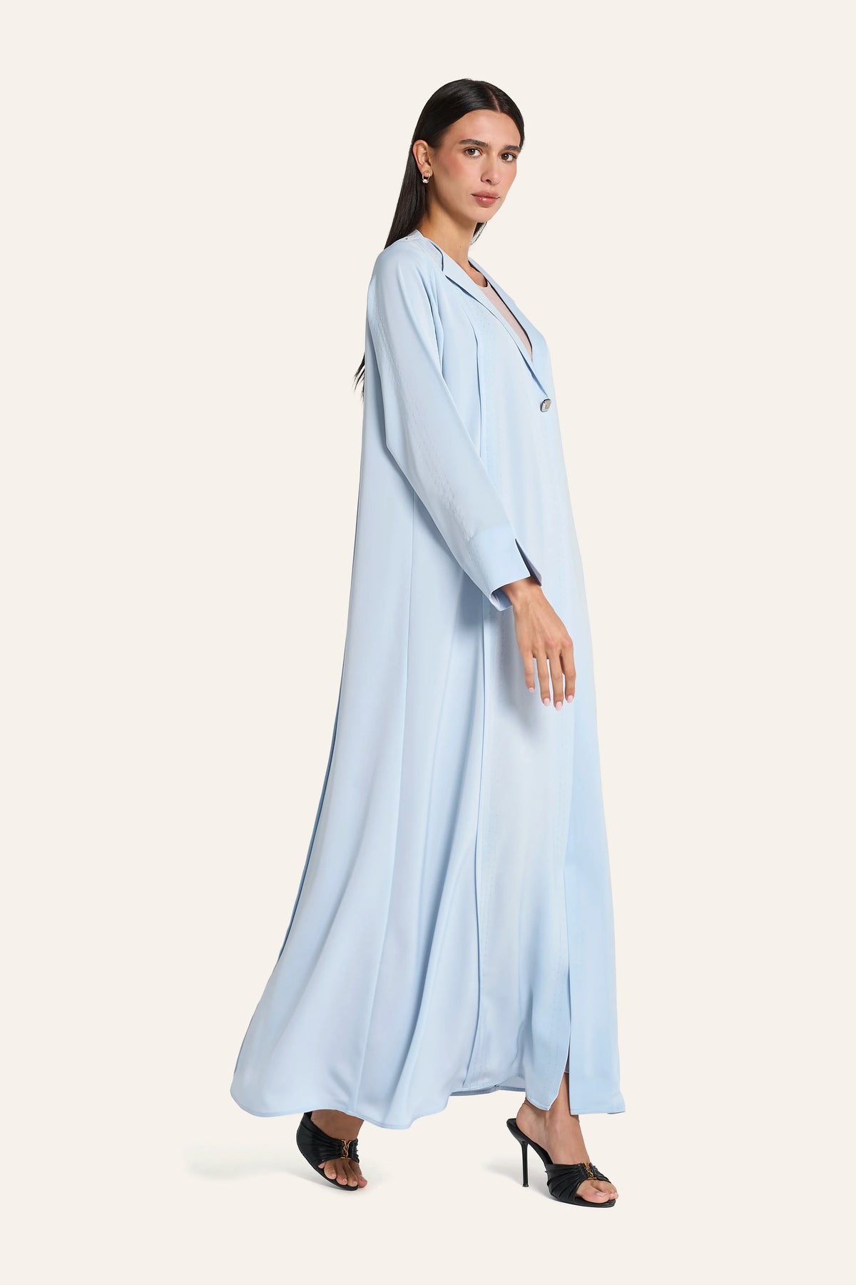 Louzan Coloured Abaya LN2707 Powder Blue – 3