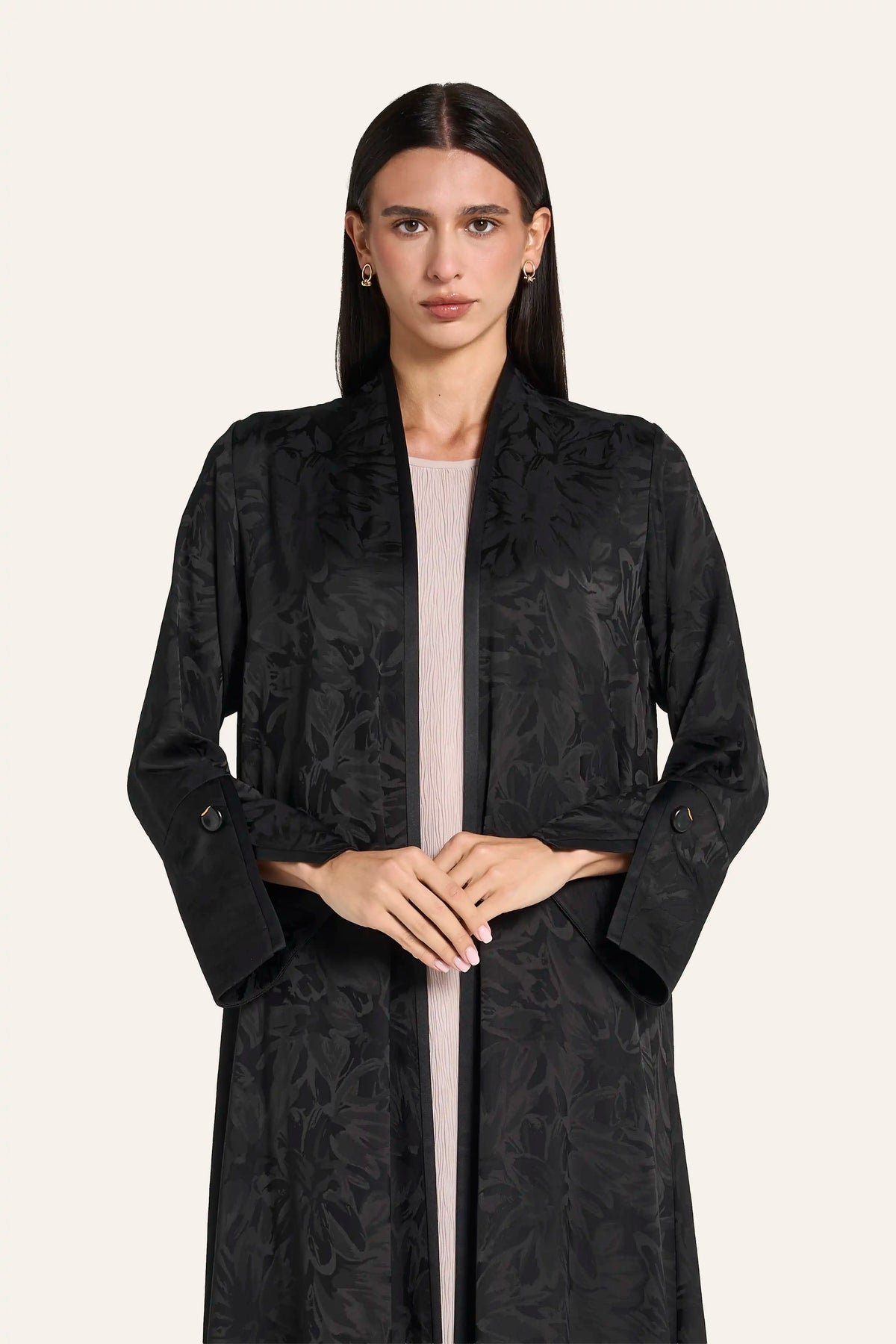 Louzan Classic Abaya DF118 Black – 1