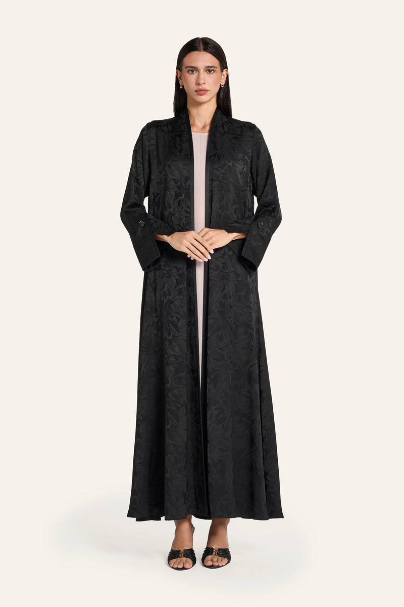 Louzan Classic Abaya DF118 Black – 2