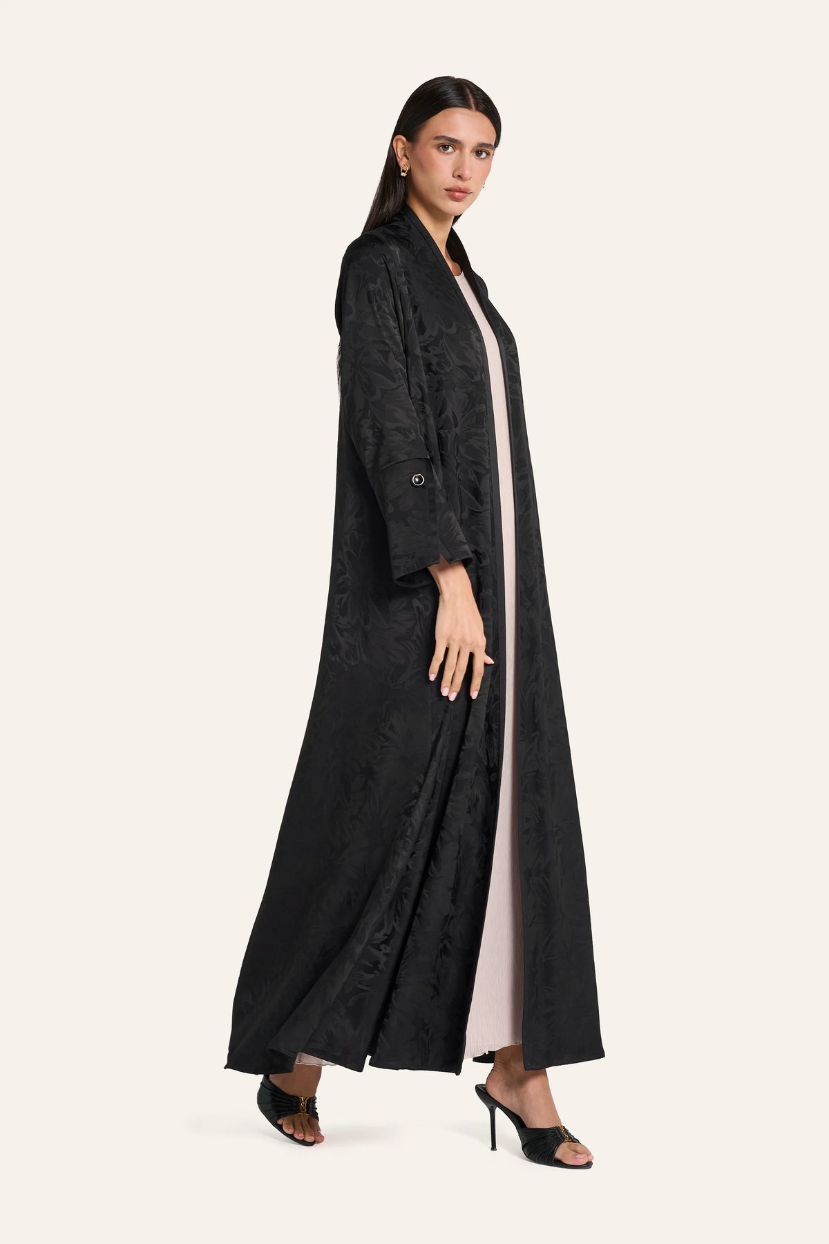 Louzan Classic Abaya DF118 Black – 3