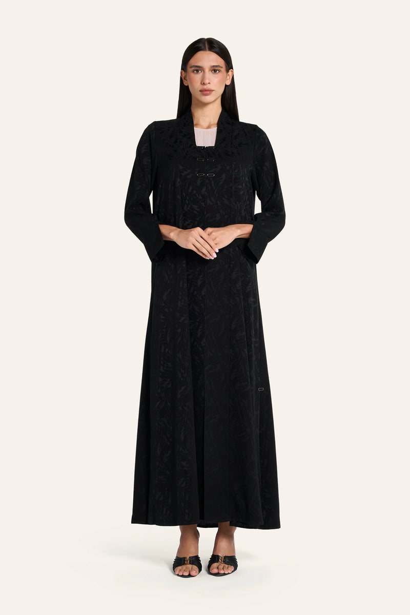 Louzan Classic Abaya DF120 Black – 2