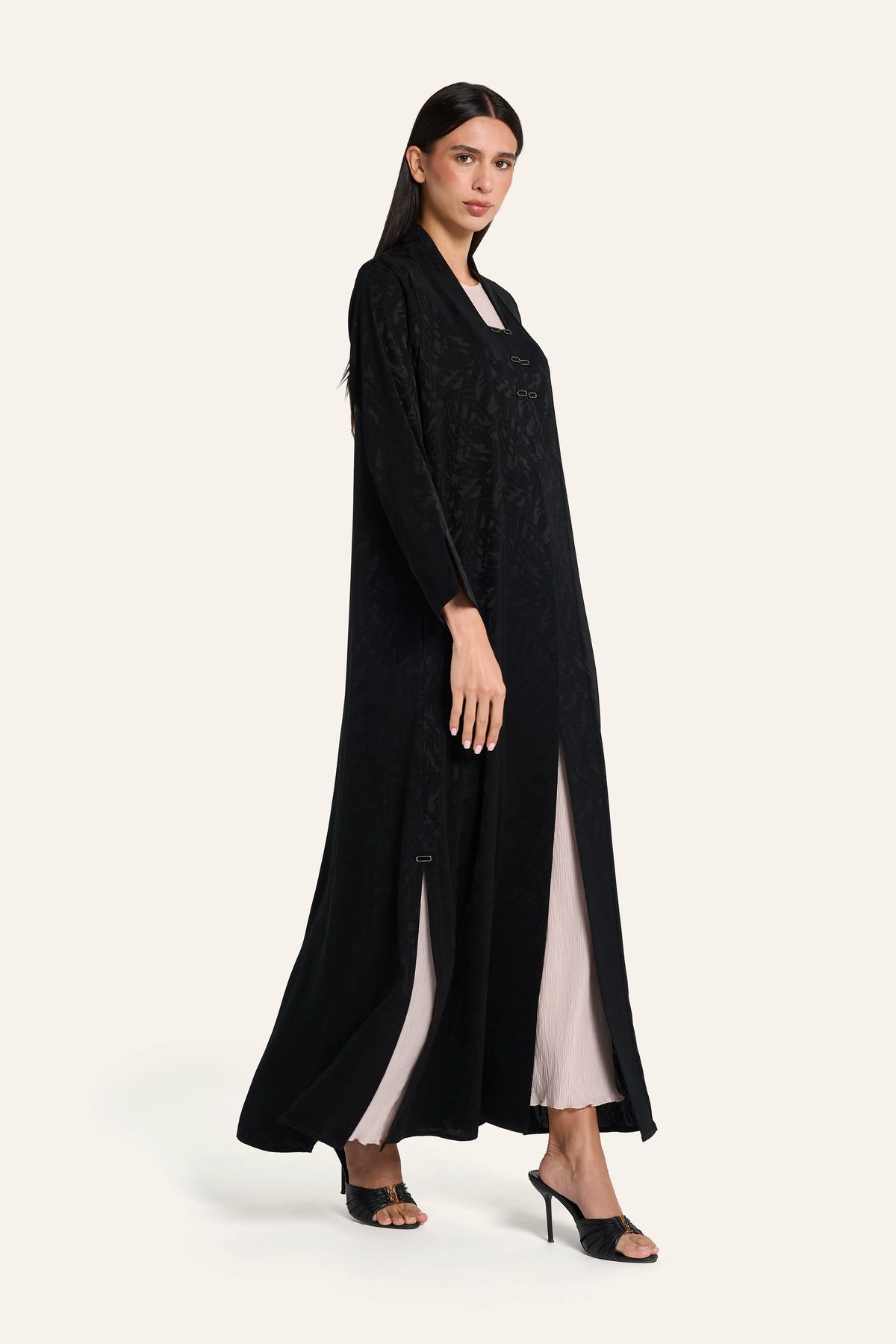 Louzan Classic Abaya DF120 Black – 3