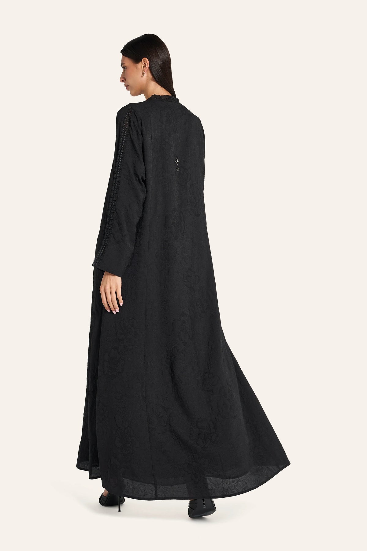 Louzan Classic Abaya DF122 Black – 4