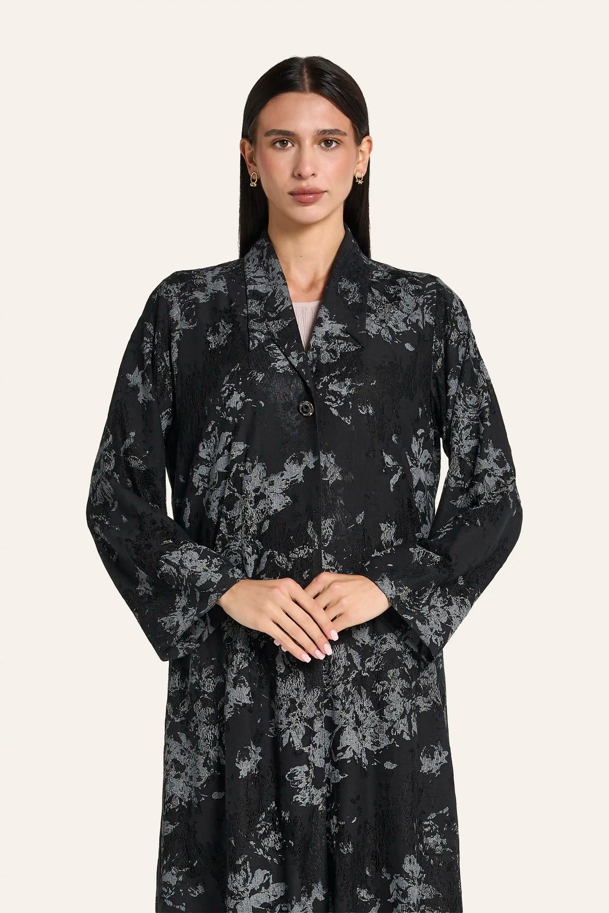 Louzan Classic Abaya DF124 Black – 1