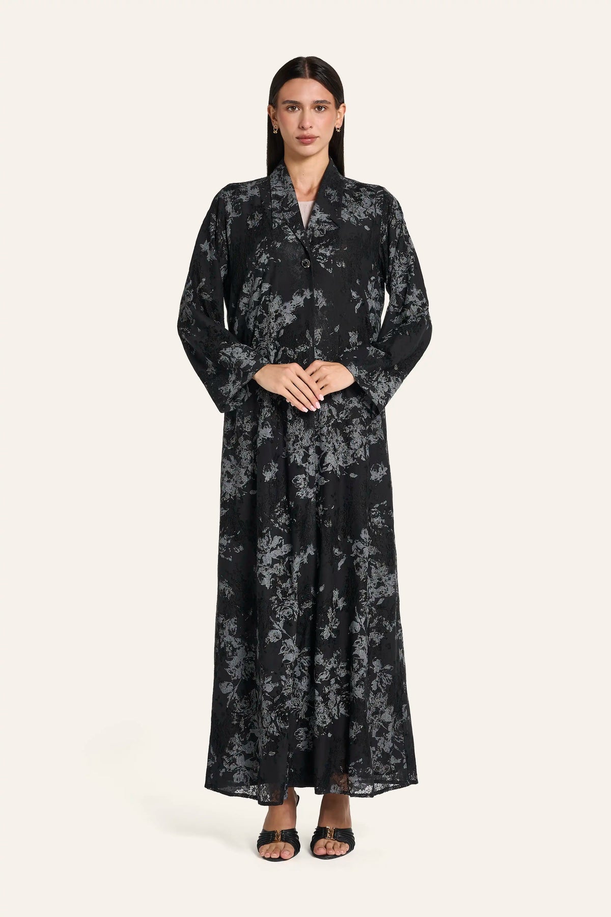 Louzan Classic Abaya DF124 Black – 2