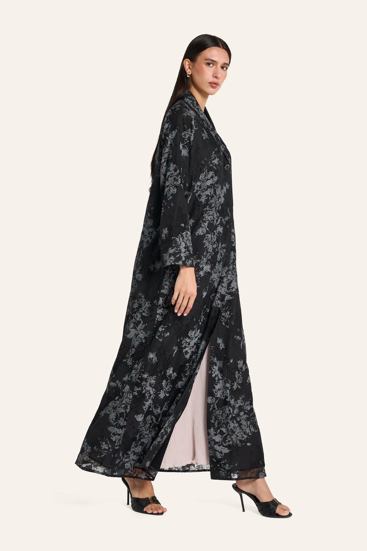 Louzan Classic Abaya DF124 Black – 3