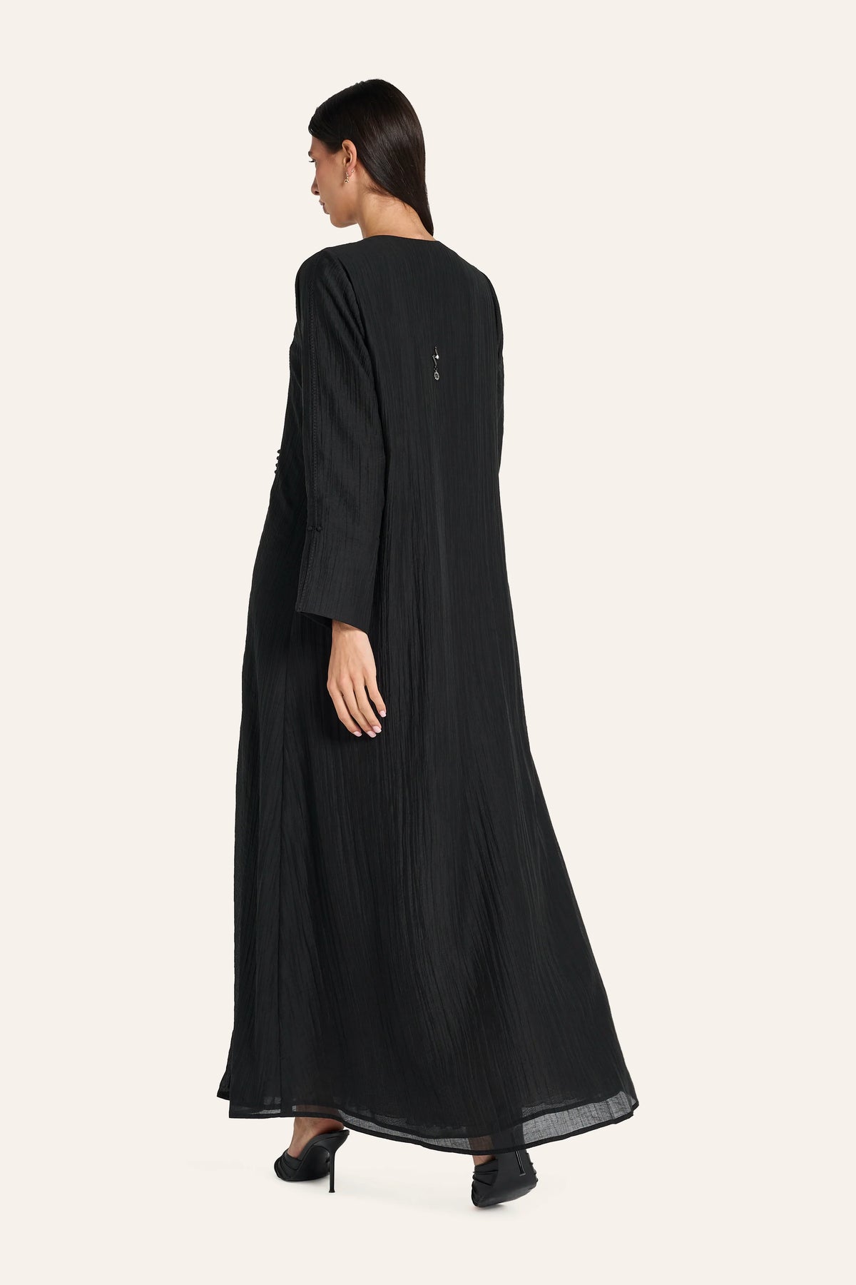 Louzan Classic Abaya DF125 Black – 4