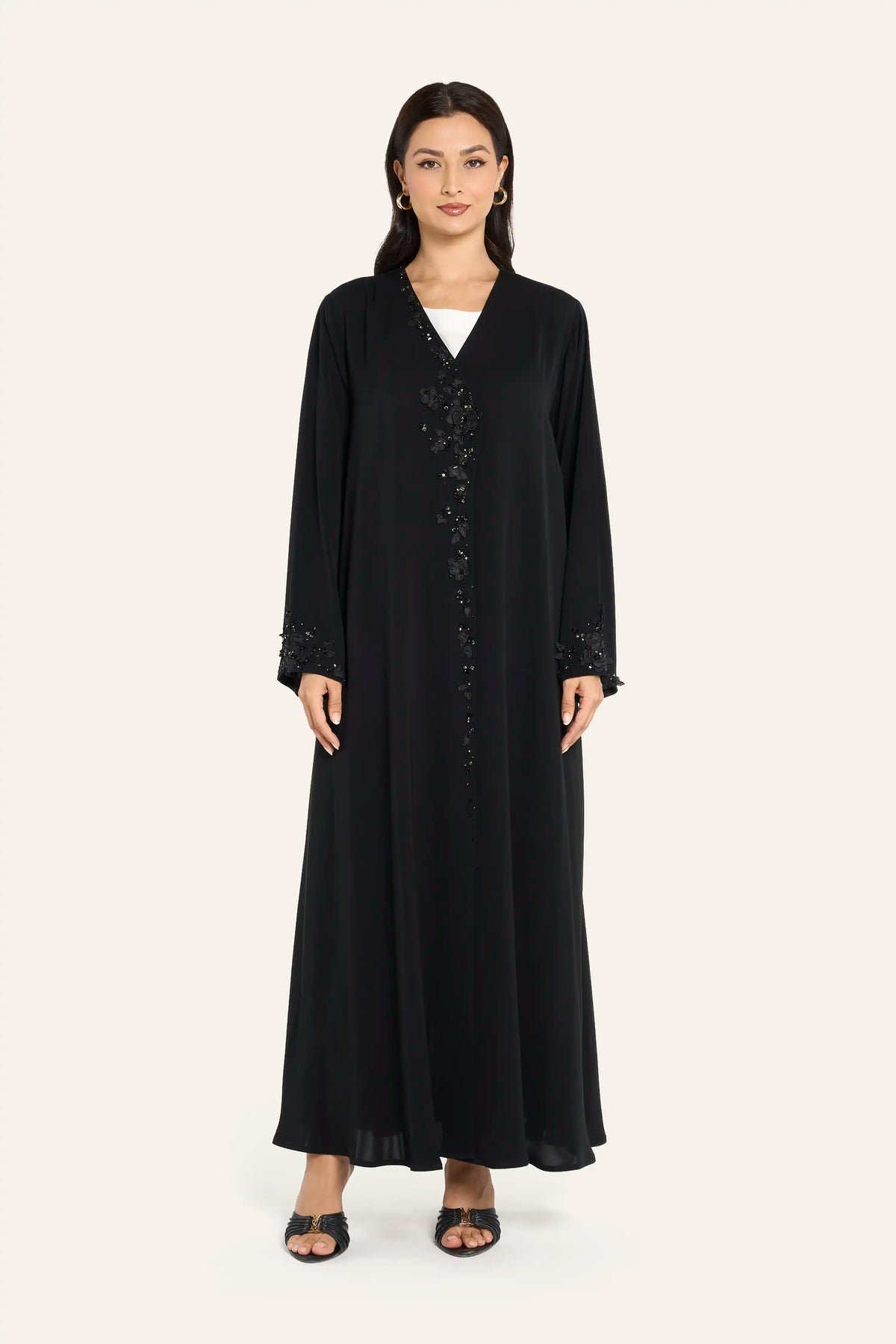Louzan Nida Lace Abaya LN2323-OD_1