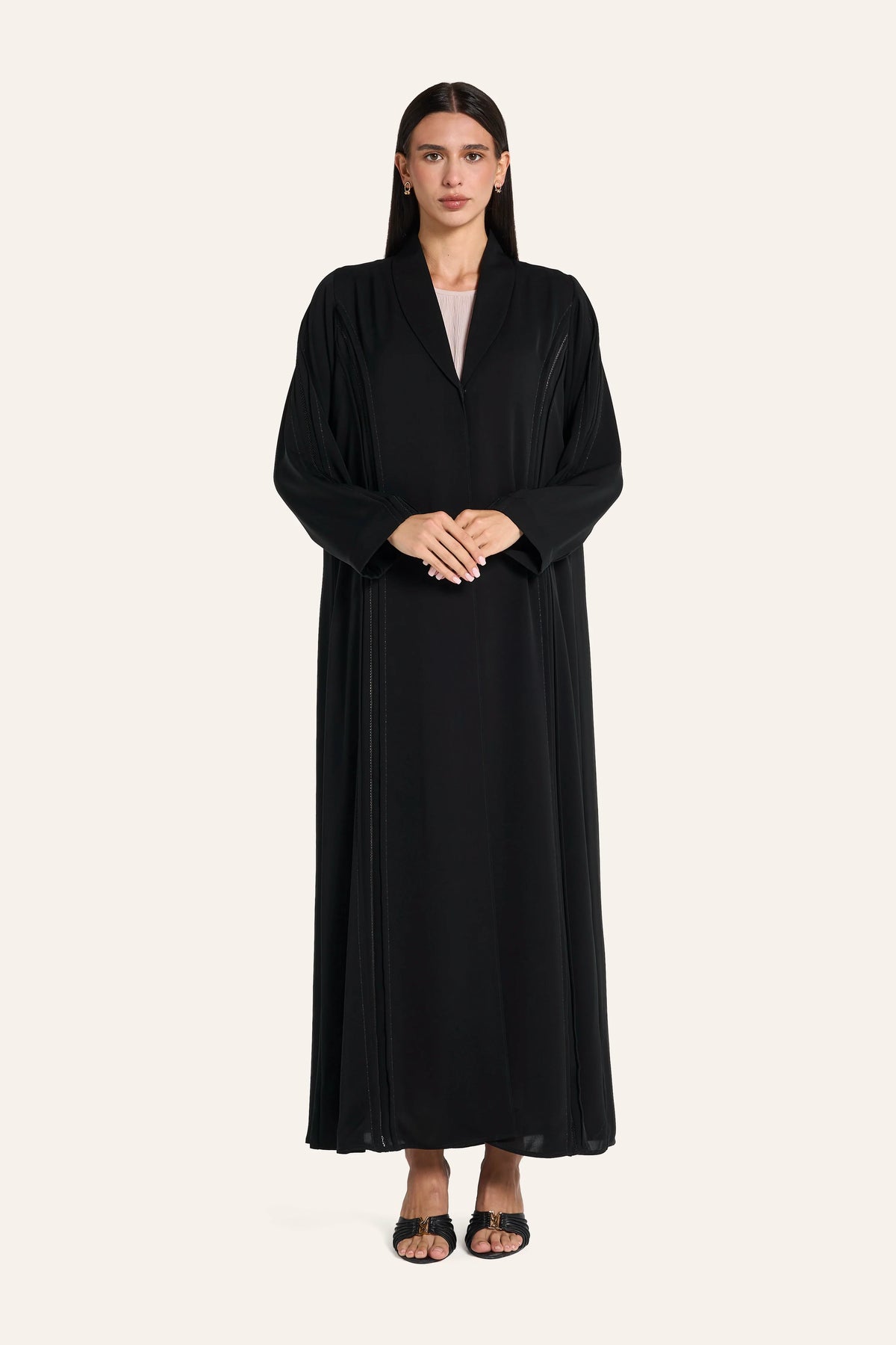 Louzan Classic Abaya LN2709 Black – 2