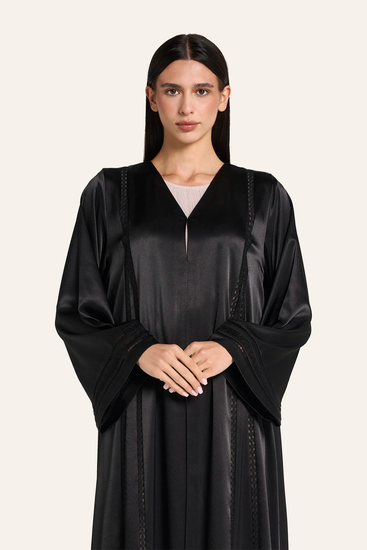 Louzan Everyday Abaya DF128 Black – 1
