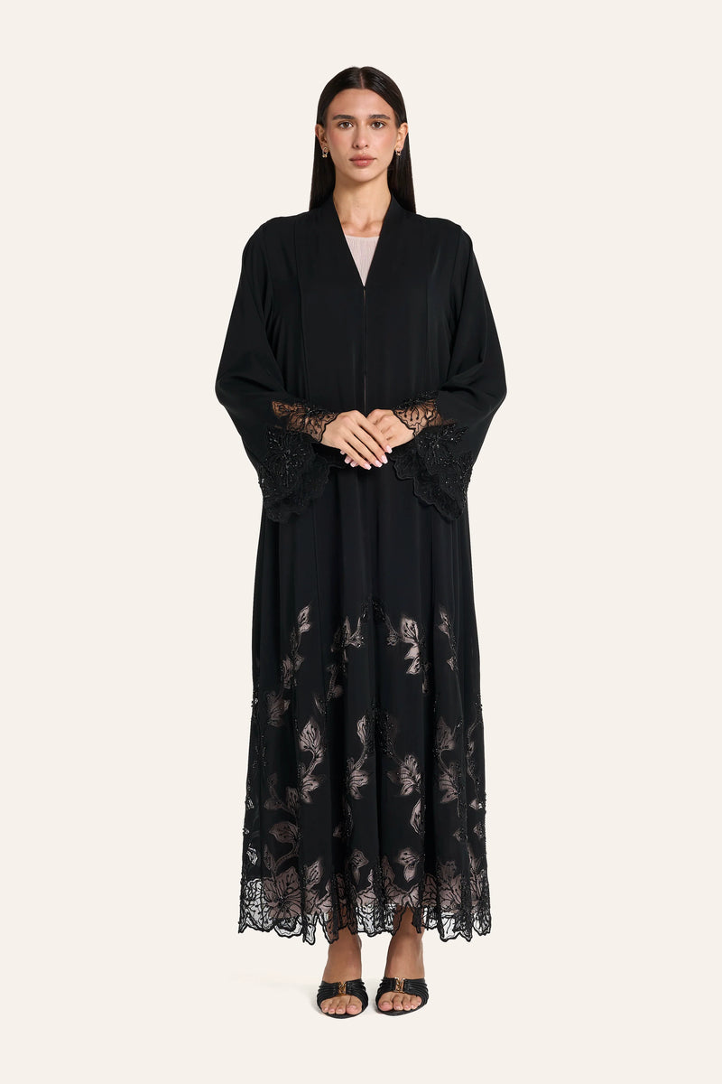 Louzan Luxury Abaya LN2647 Black – 2