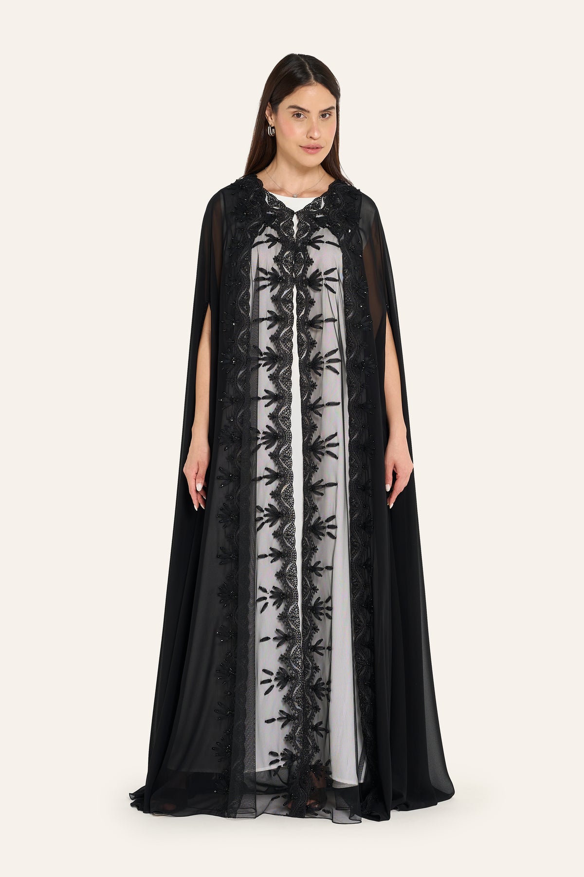 Louzan Embroidered Abaya LN1761 (Maitha Abduljalil)