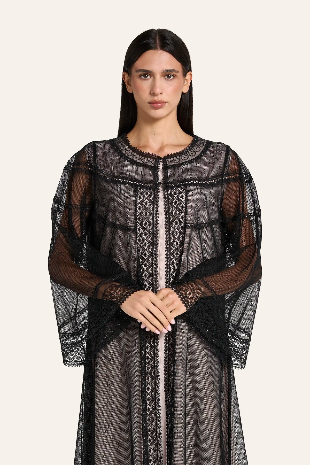 Louzan Wedding Abaya LN2650 Black – 1