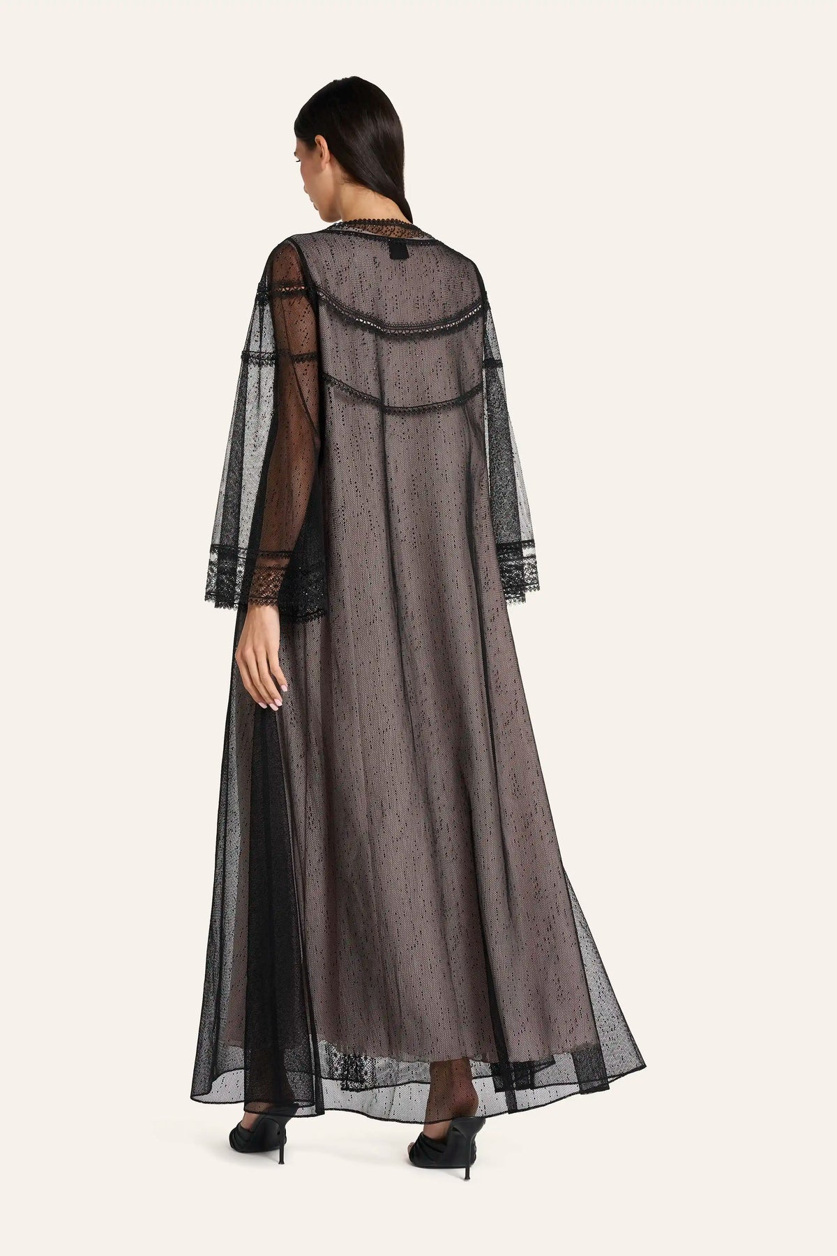 Louzan Wedding Abaya LN2650 Black – 4