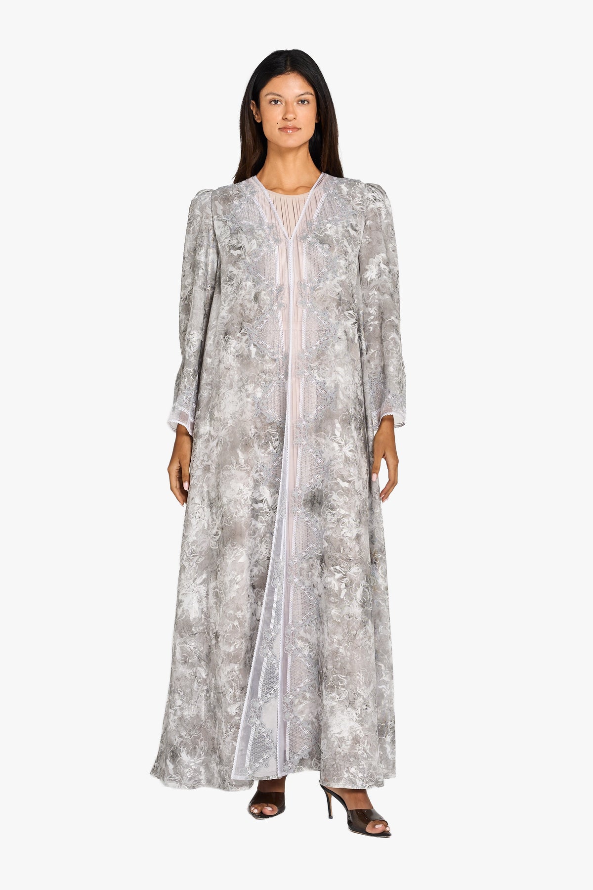 jacquard-printed soft organza and Chiffon LN2408