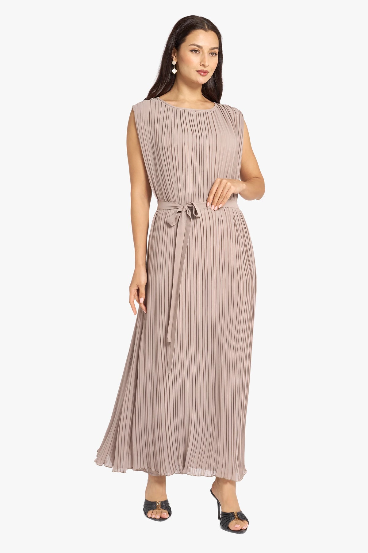 Louzan inner abaya dark beige