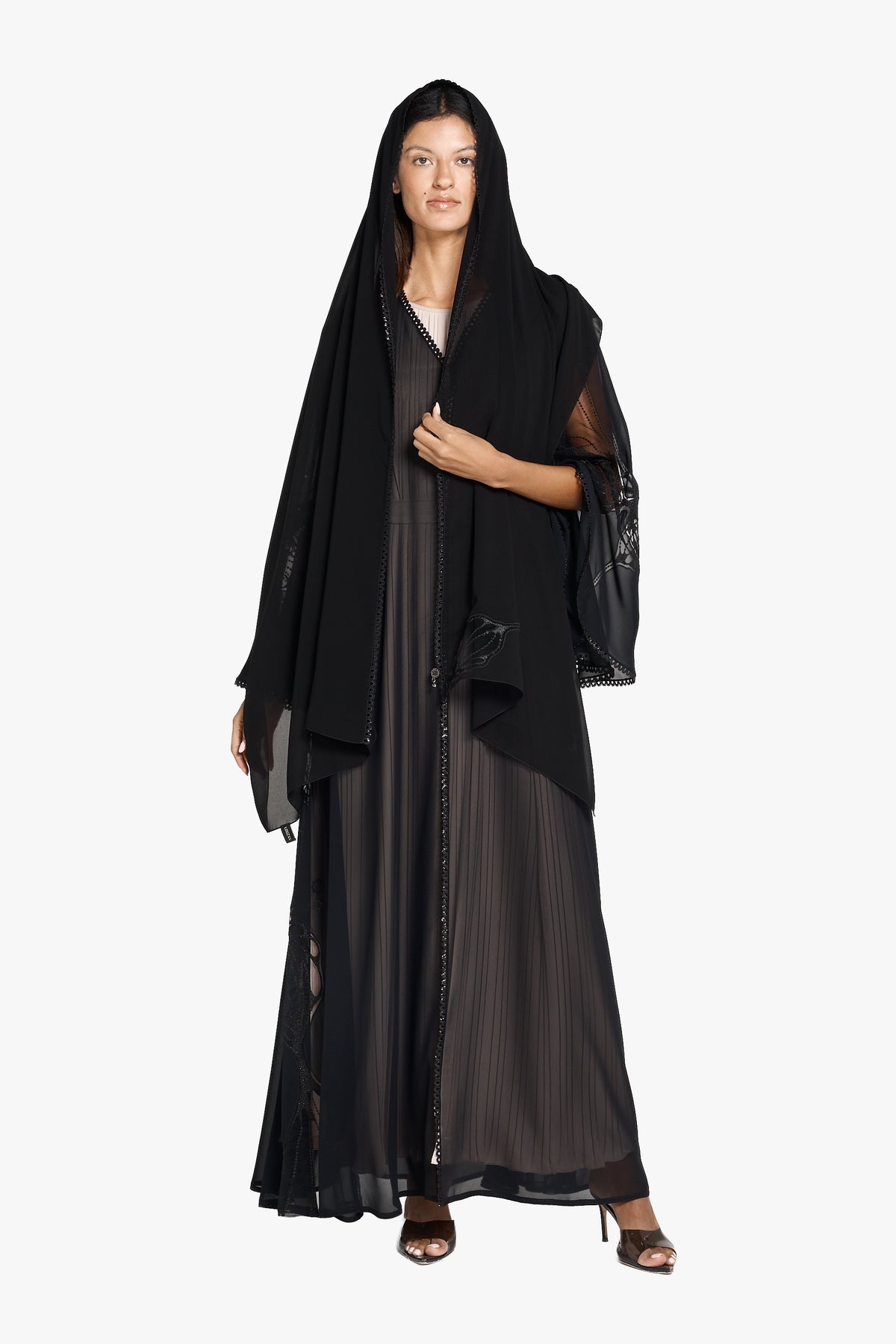 CHIFFON ABAYA LN2422