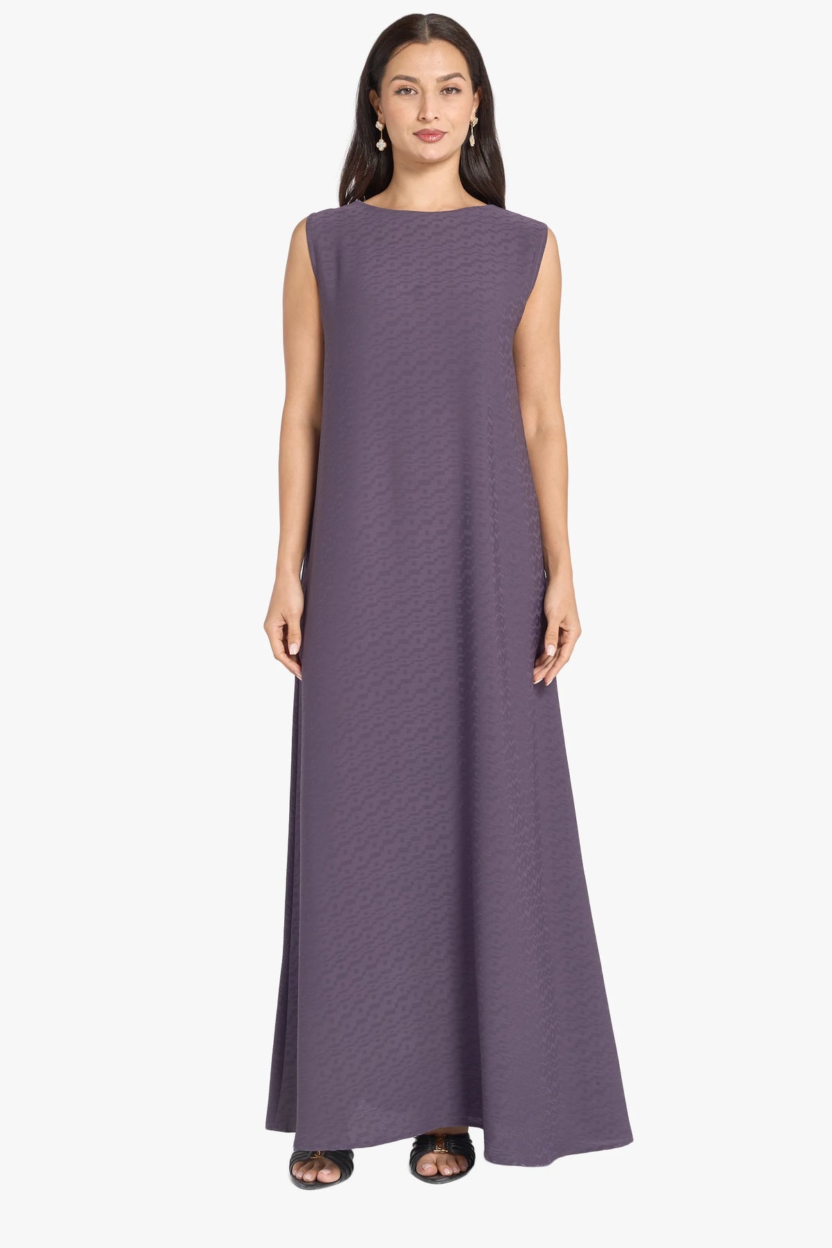 Louzan inner abaya purple