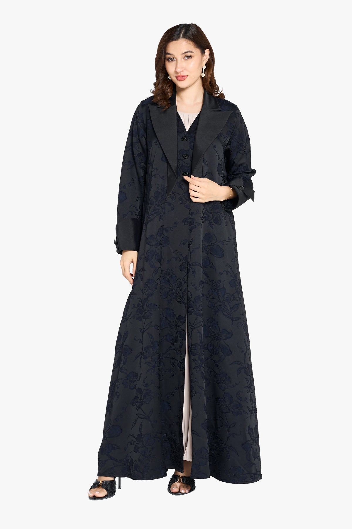 Jacquard and taffeta fabric DF73