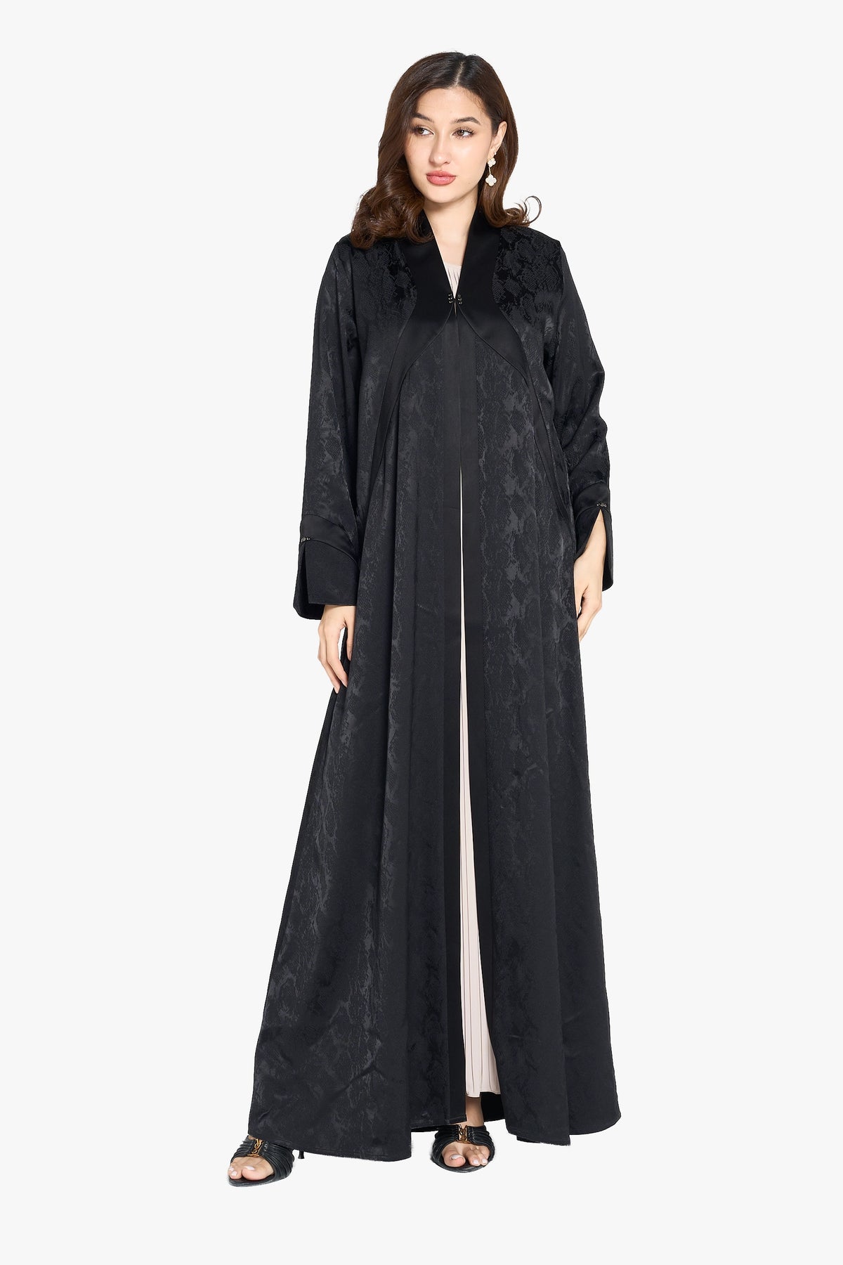 Soft Jacquard and Satin fabric DF74