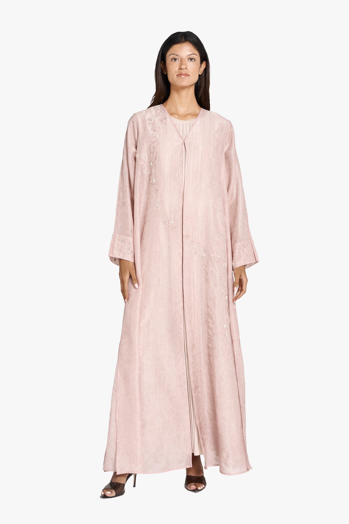 Ditsy floral Jacquard tensil organza LN2473