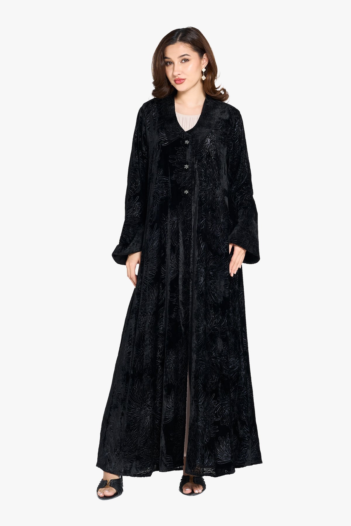 Floral Embossed Velvet Df70