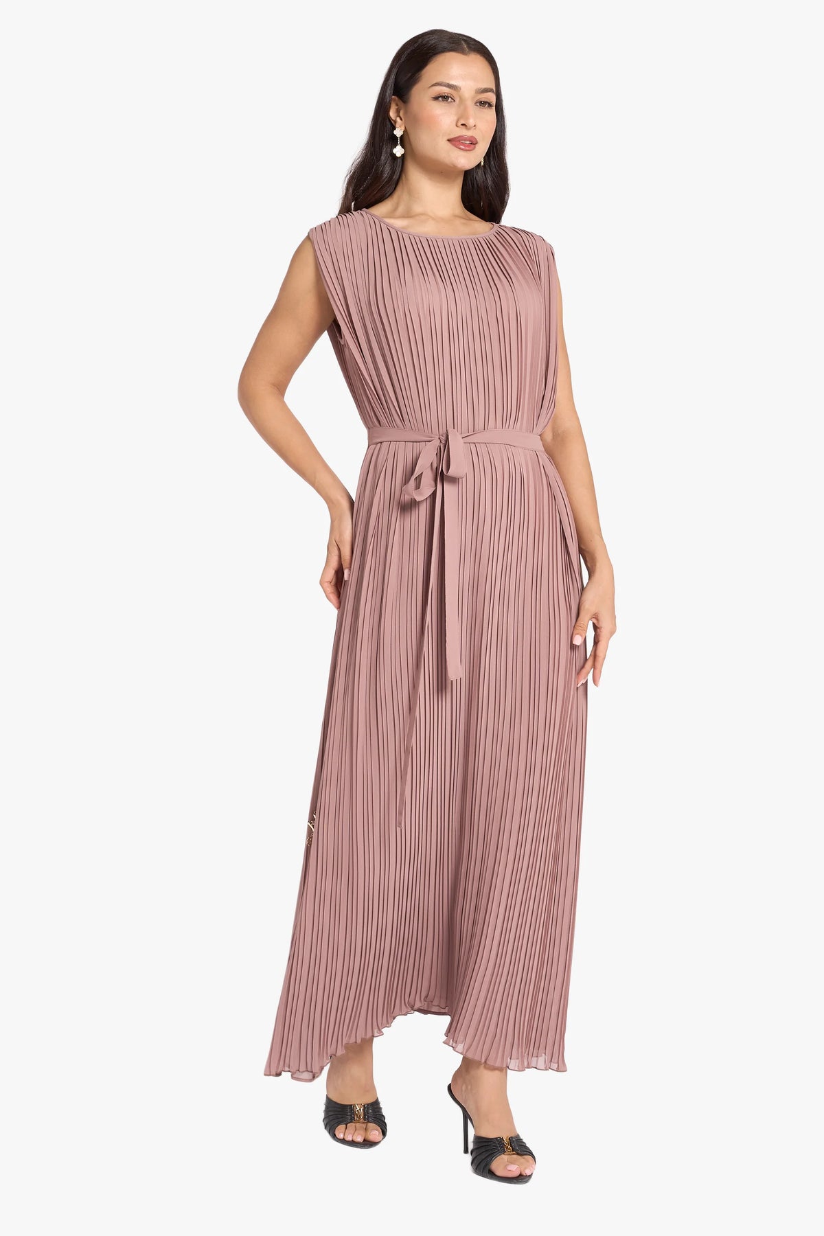 Louzan inner abaya dark nude