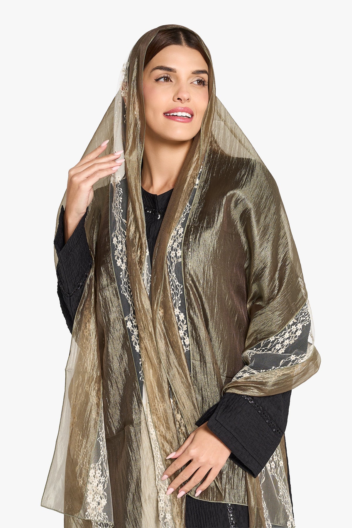 Louzan Organza Sheila 81 Inches - Beige