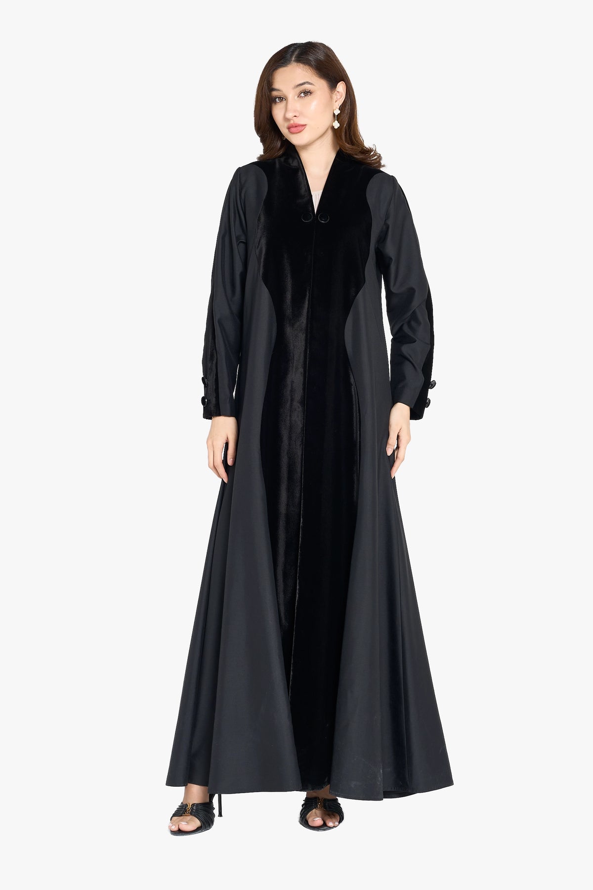 Pure velvet and Soft taffeta fabric DF77