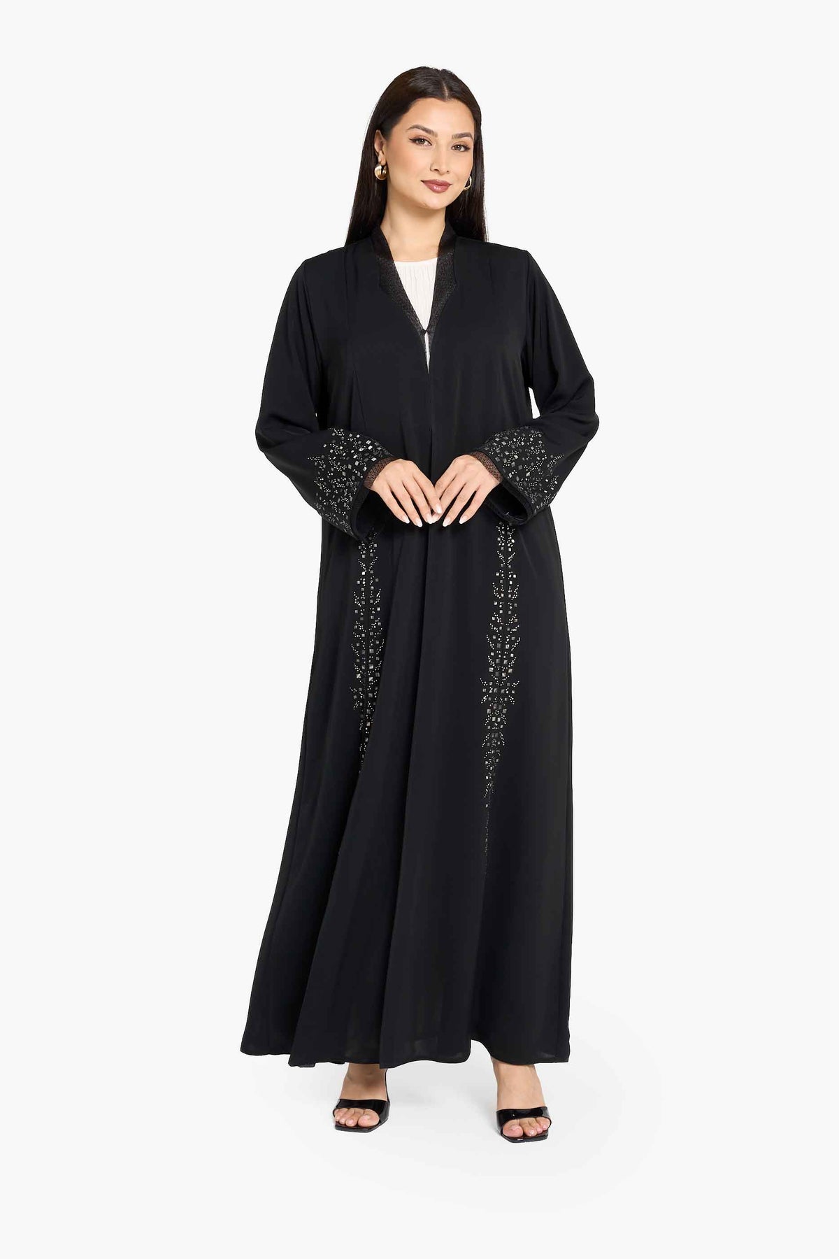 Louzan Shimmer Trim Abaya