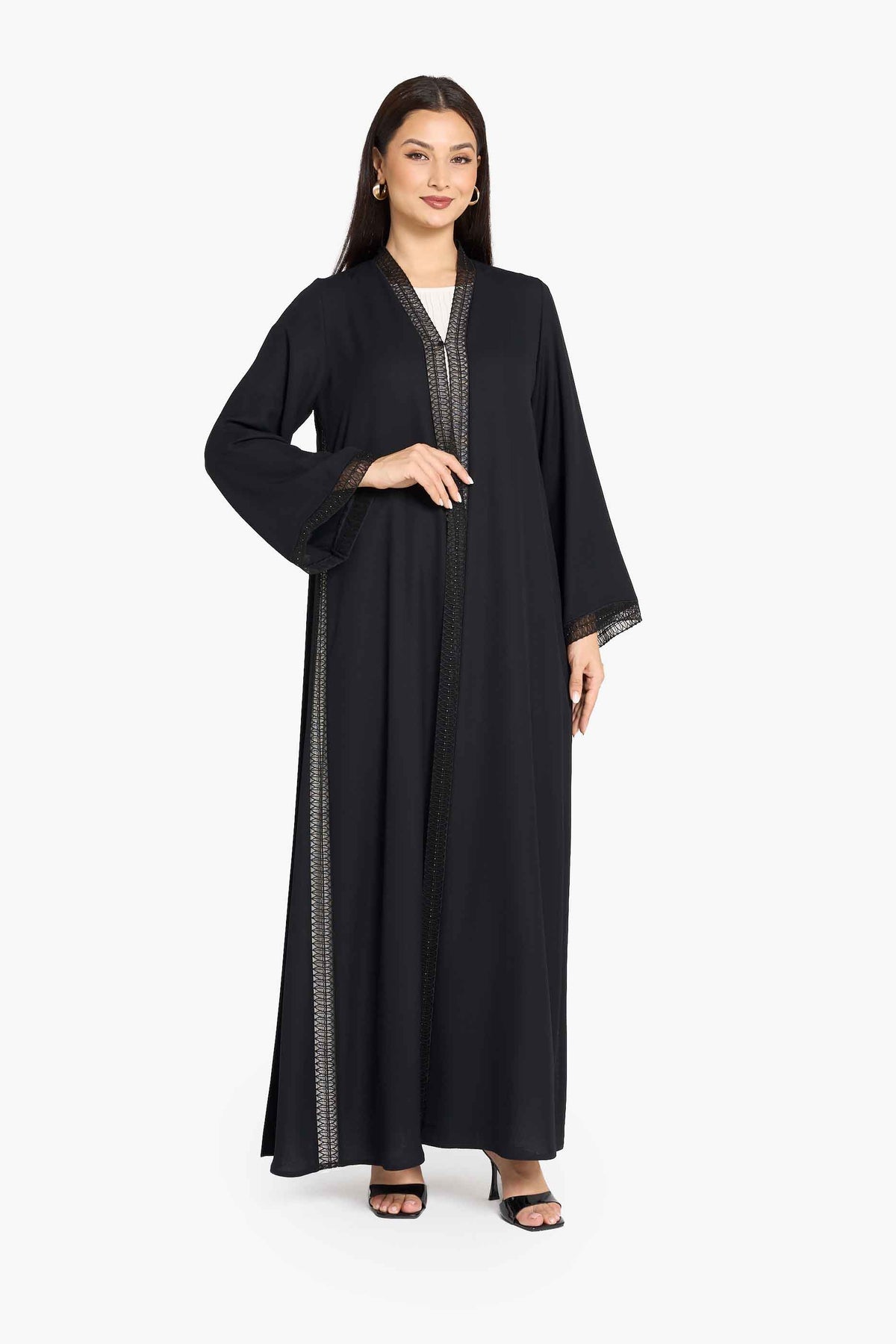 Louzan Signature Front Trim Abaya