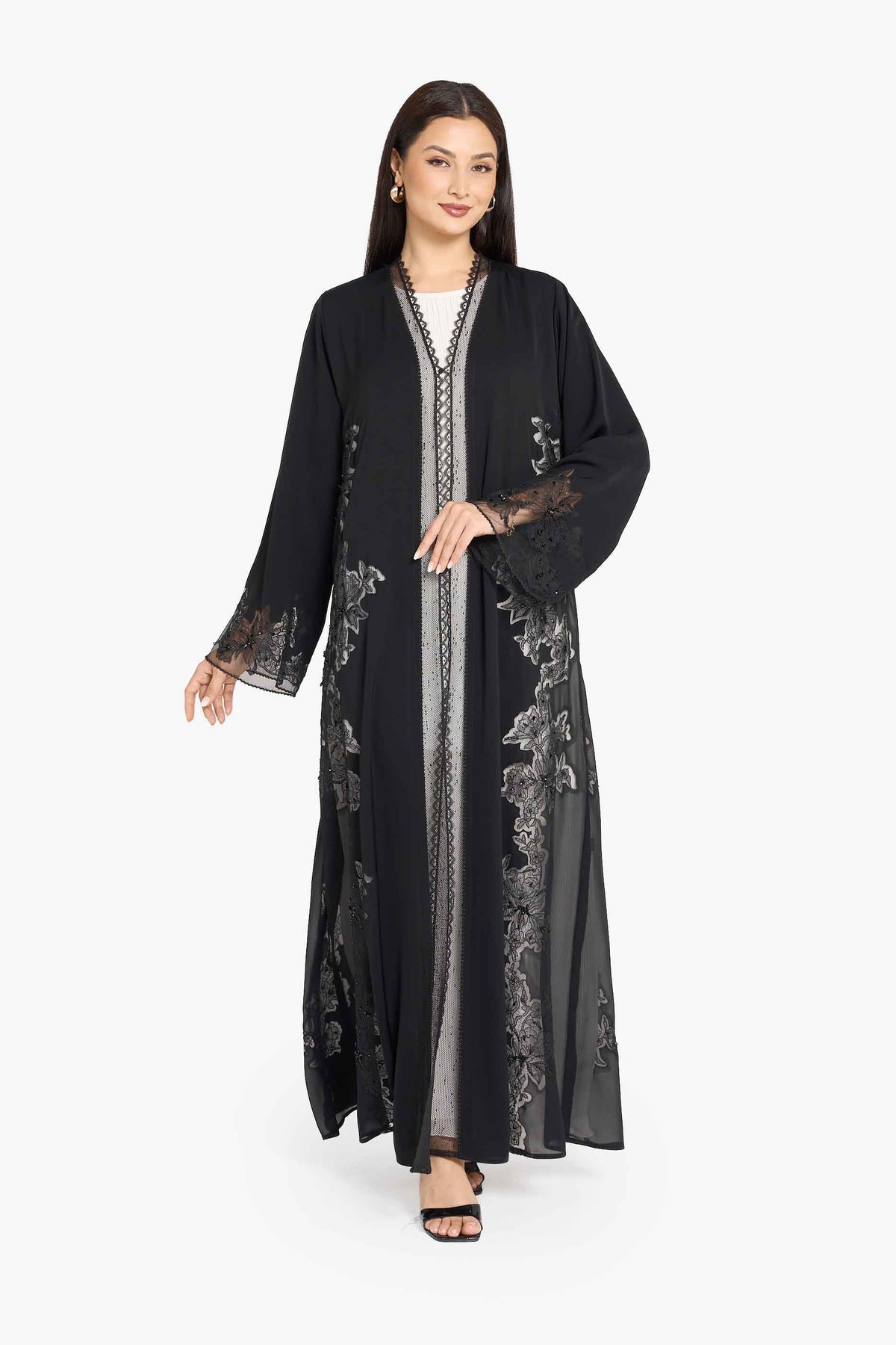 Louzan VIP Statement Trim Abaya