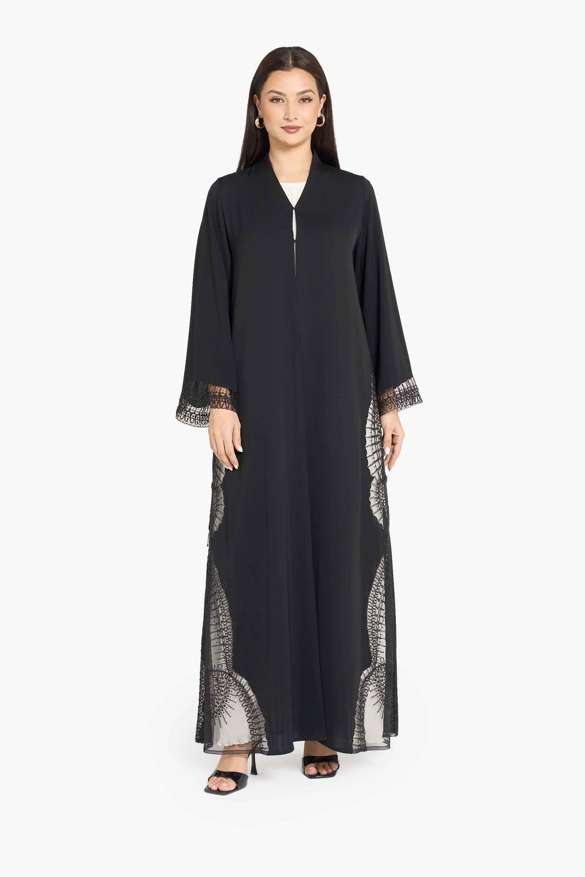 Louzan VIP Mesh Side Panel Abaya