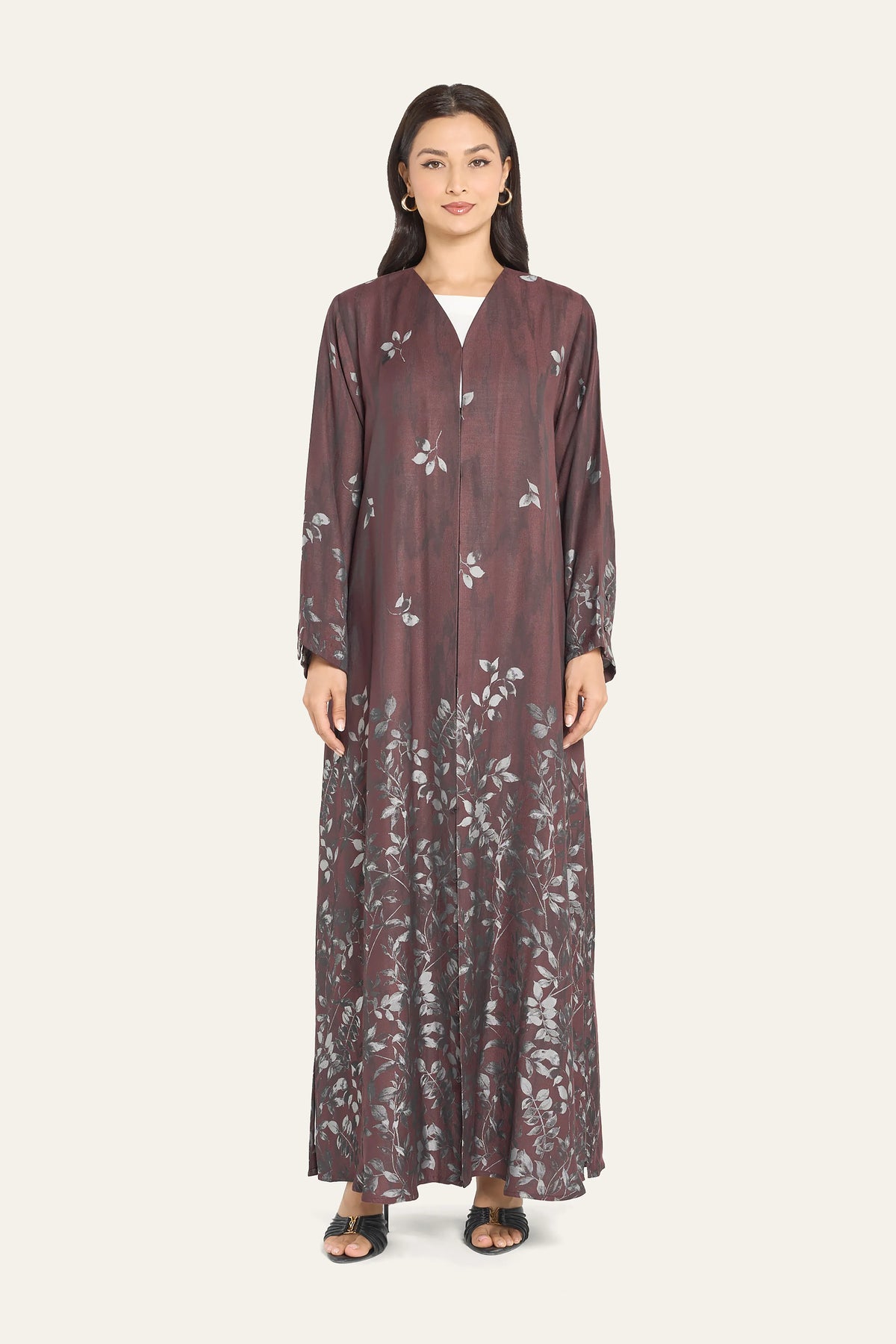 عباية ندى مطرزة من أوشا OS0439