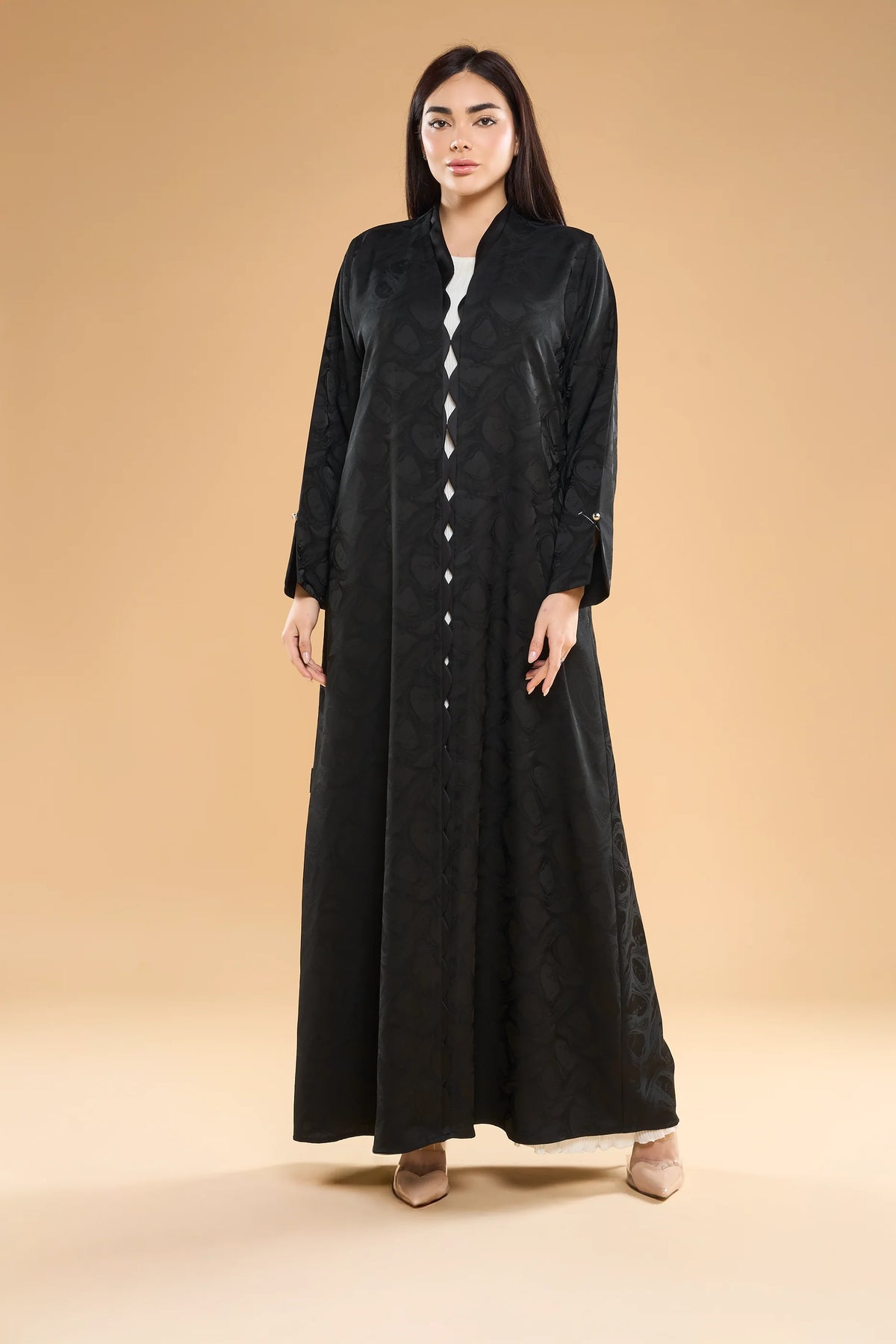 Ousha Textured Jacquard Abaya