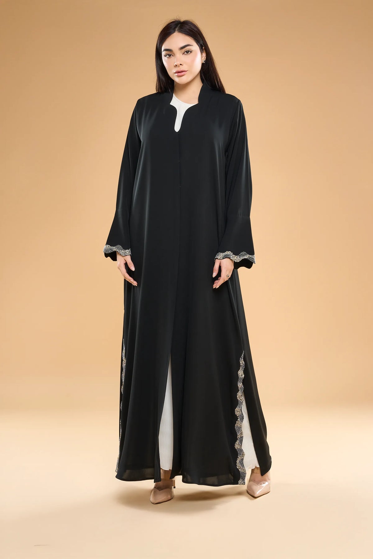 Ousha Beaded Details Abaya