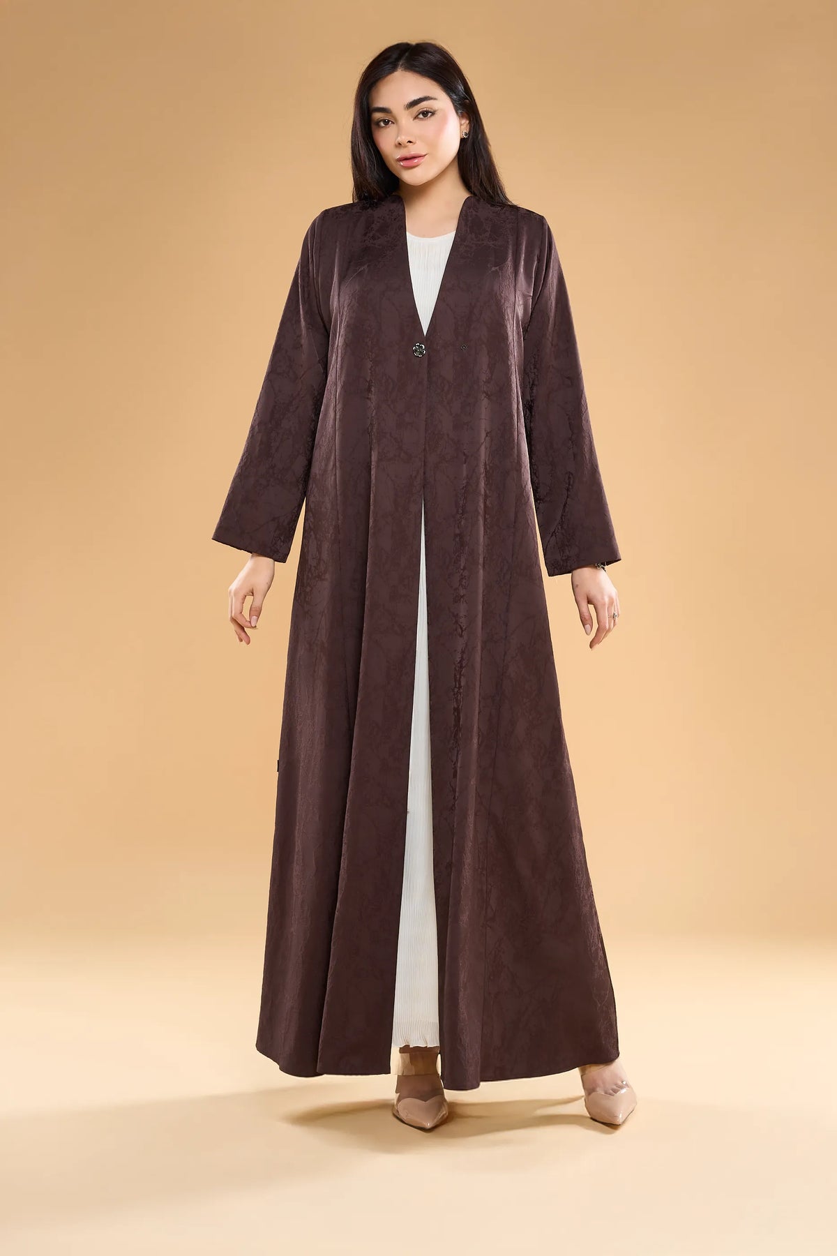 Ousha Textured Jacquard Abaya