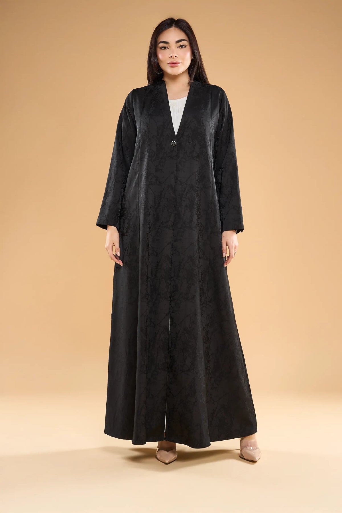 Ousha Textured Jacquard Abaya
