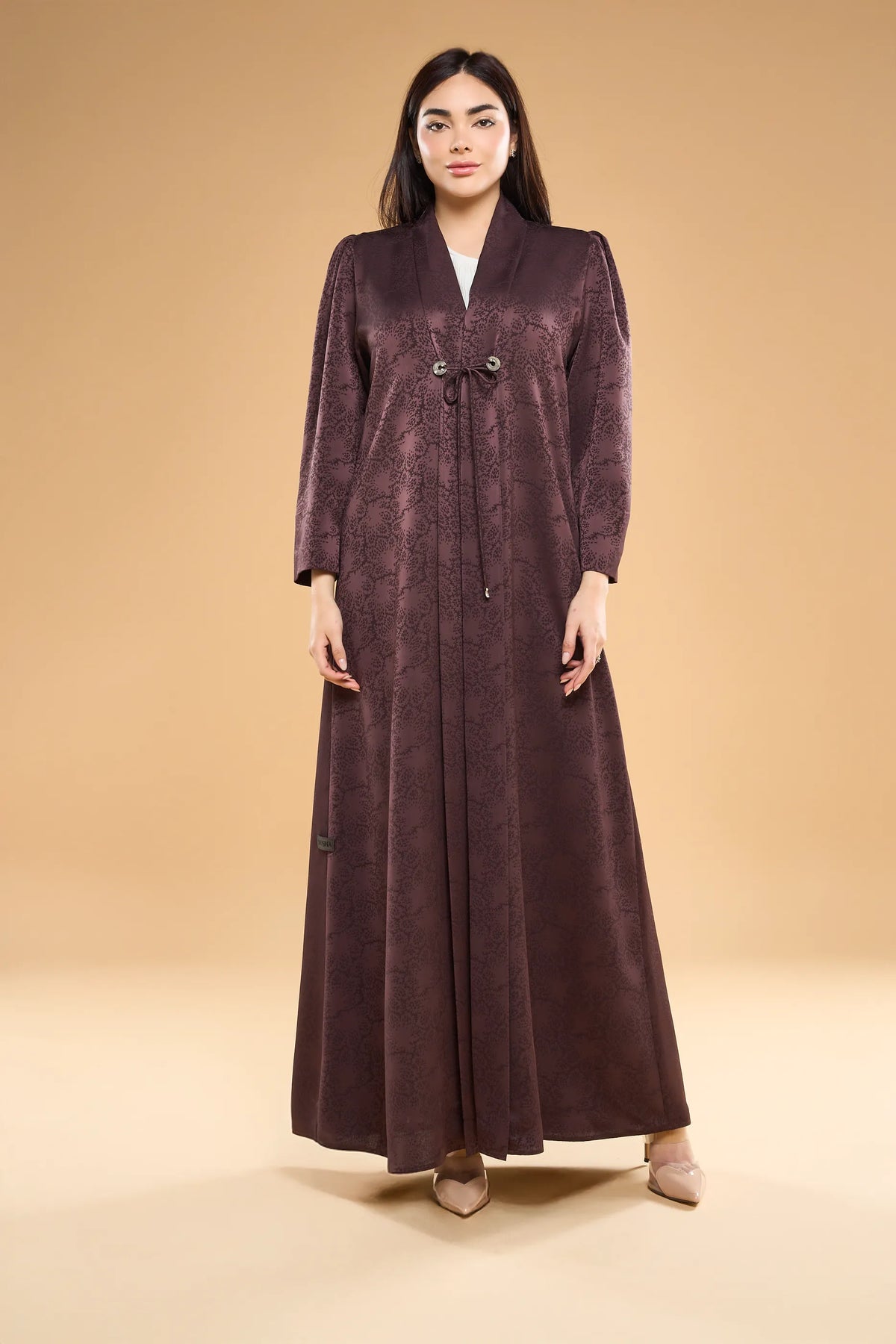 Ousha Tonal Jacquard Abaya