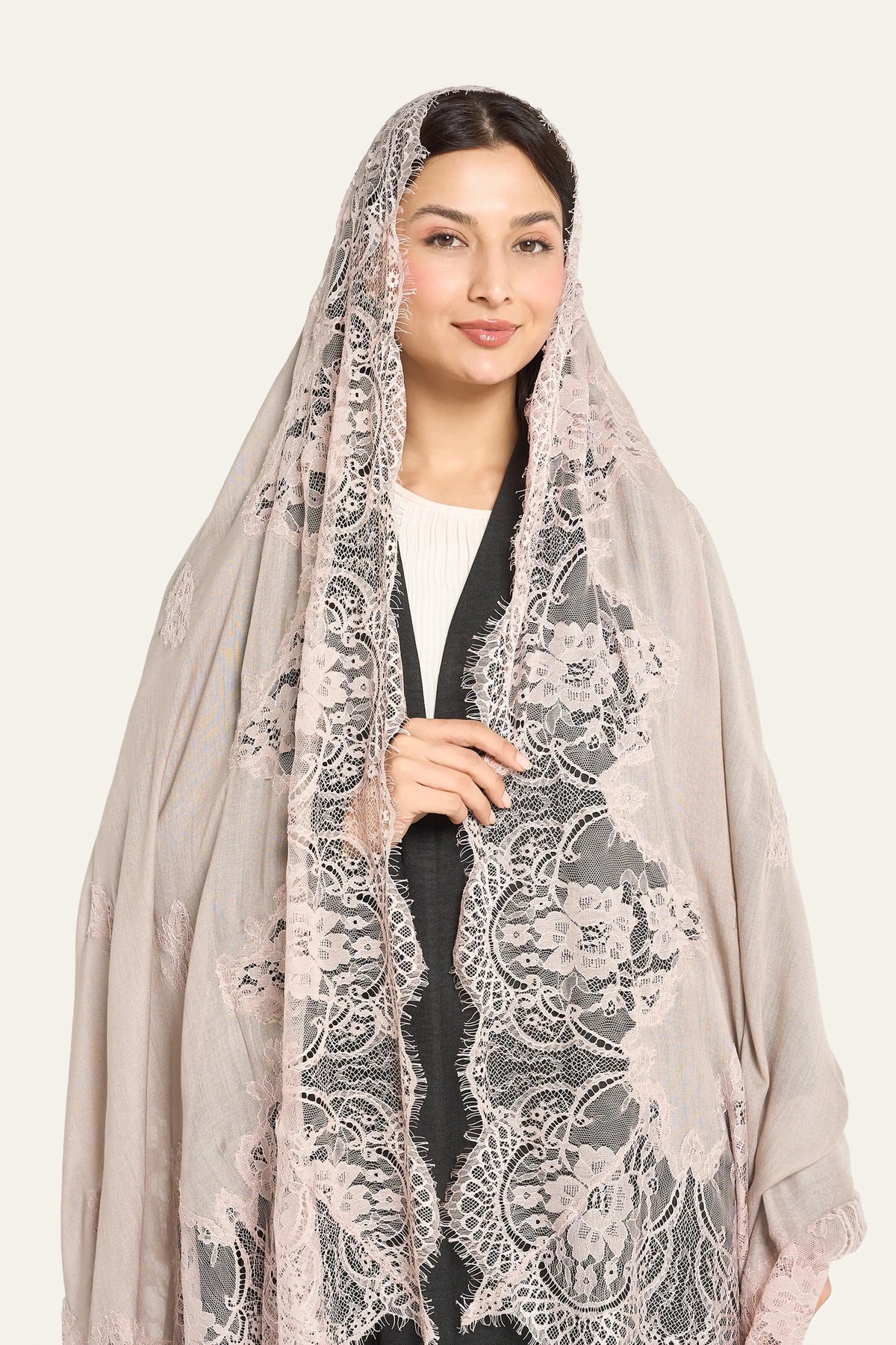 Floral Lace Detail Silk Sheila